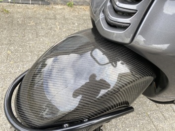 DIKKE VESPA SPRINT S 45KM BROM PORSCHE AGAAT GRIJS CARBON 2014 8000KM